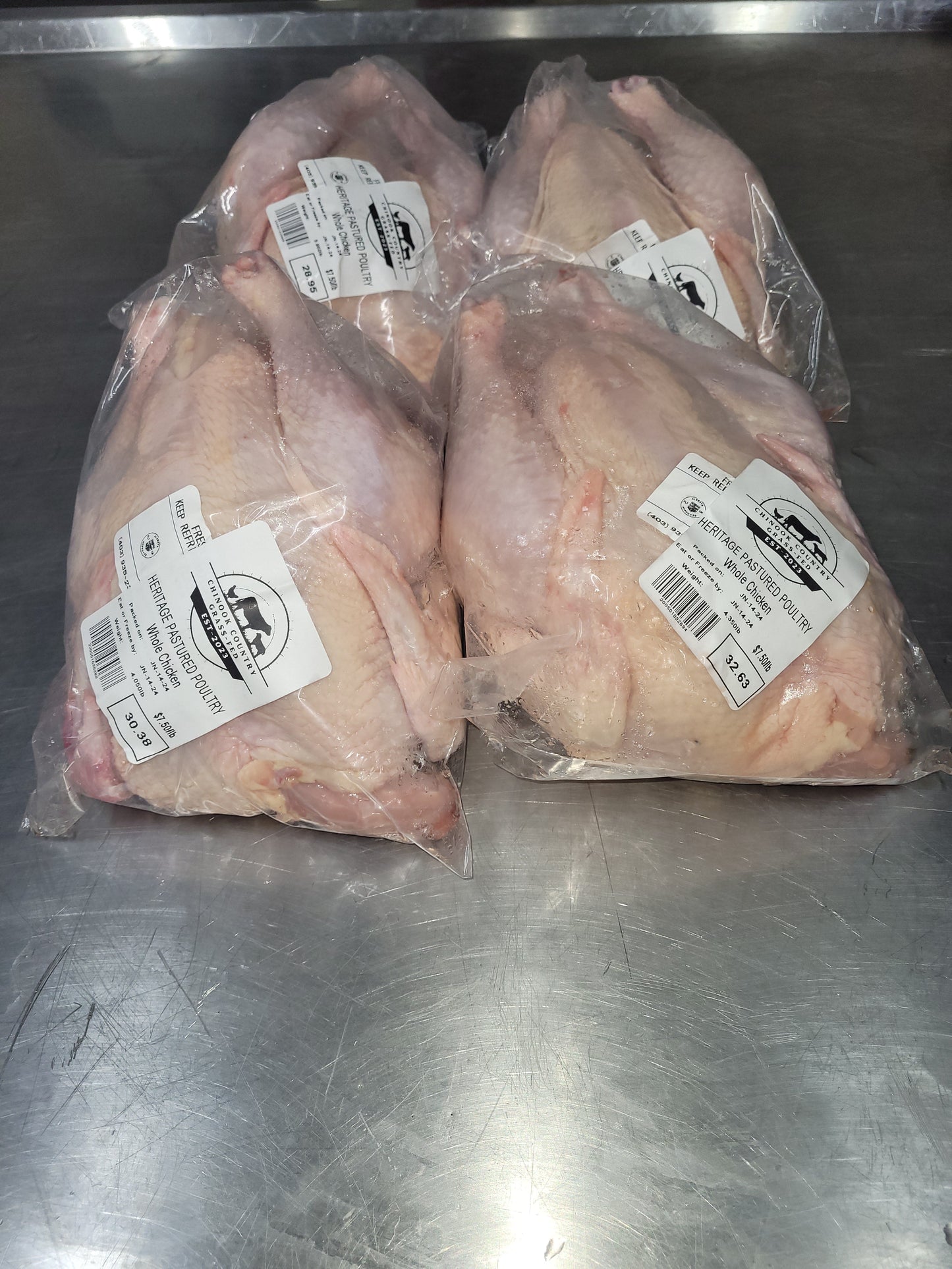 Pastured Chicken Pack[4 Whole Chickens]